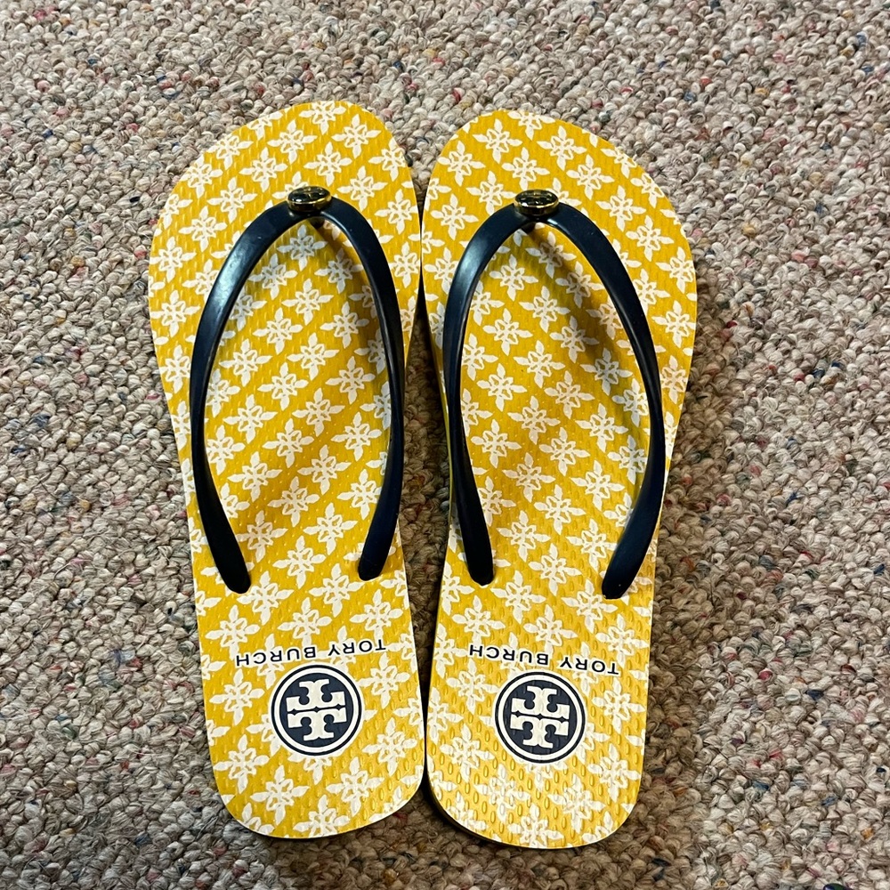🆕 Tory Burch Azaleh Flip Flops - Picture 3 of 9
